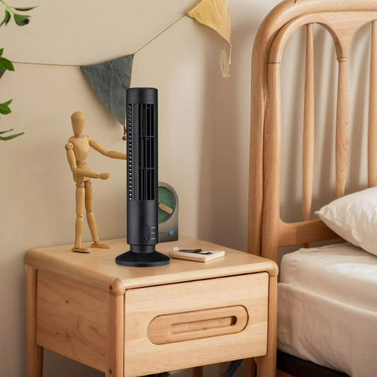 Turmventilator ohne Flügel für den Schreibtisch, tragbarer elektrischer Ventilator
