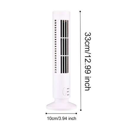 Turmventilator ohne Flügel für den Schreibtisch, tragbarer elektrischer Ventilator