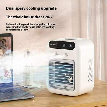 Wiederaufladbare Mini-Klimaanlage Tragbarer Wasser-Kühlventilator