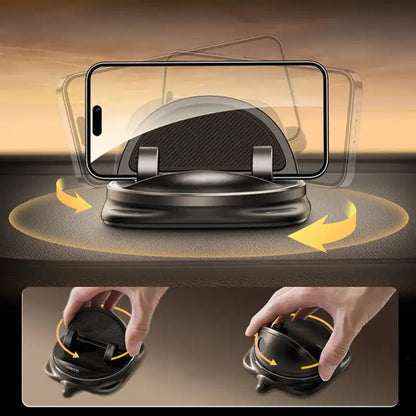 360° Rotating Car Phone Holder – Adjustable Dashboard and Air Vent Mount for Cell Phones 4-6.5 Inches-3