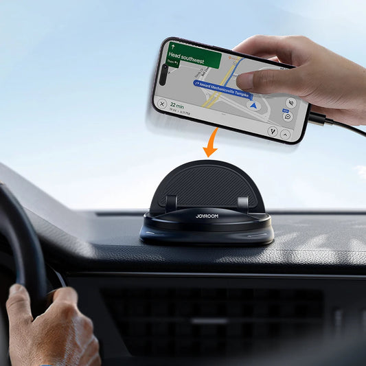 360° Rotating Car Phone Holder – Adjustable Dashboard and Air Vent Mount for Cell Phones 4-6.5 Inches-1