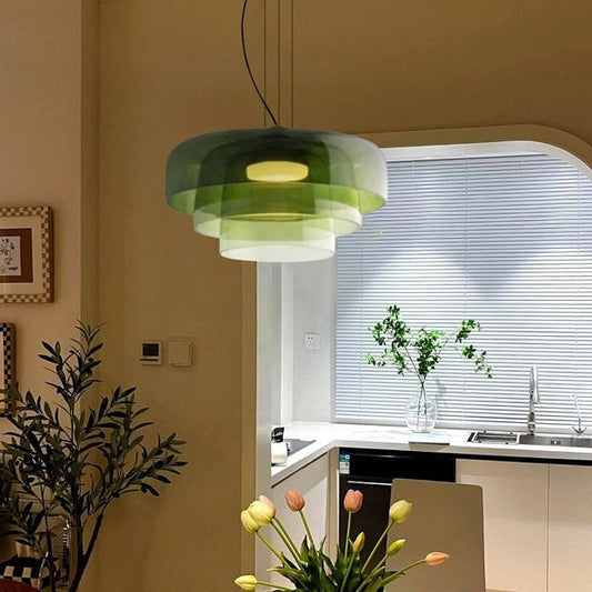 GlacialGlow - Nordic Glass Pendant Lamp