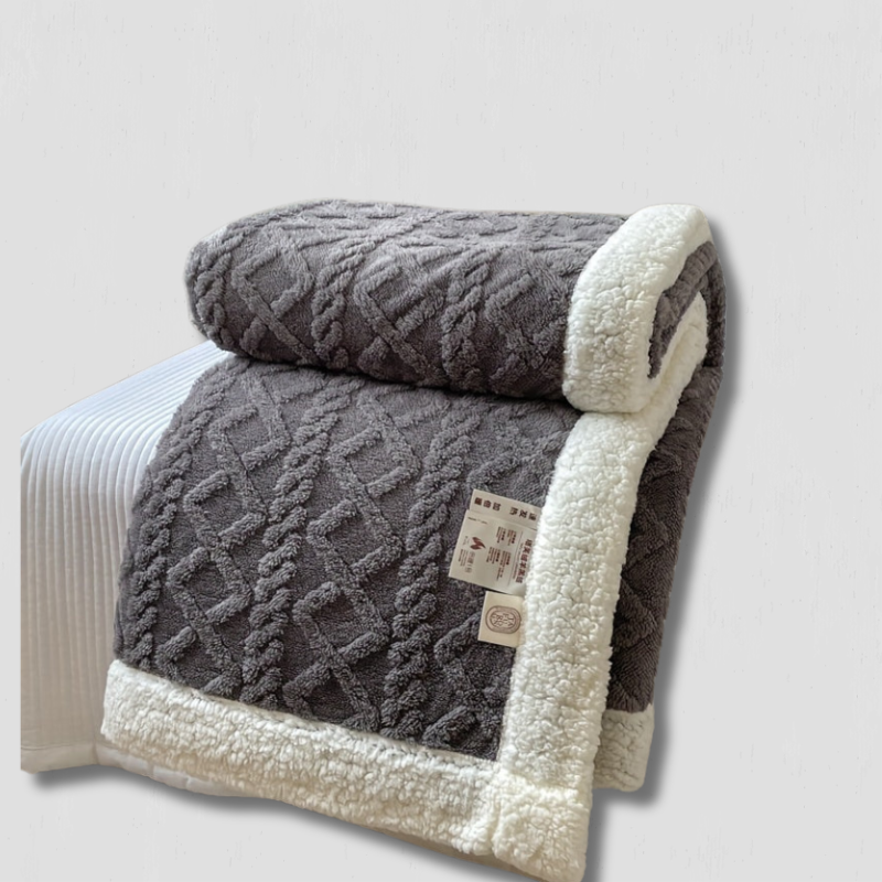 CozyNest - Reversible Fleece Blanket for Fall and Winter