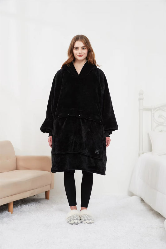 ThermoHood | Oversized Heated Hoodie Blanket for Cozy Warmth