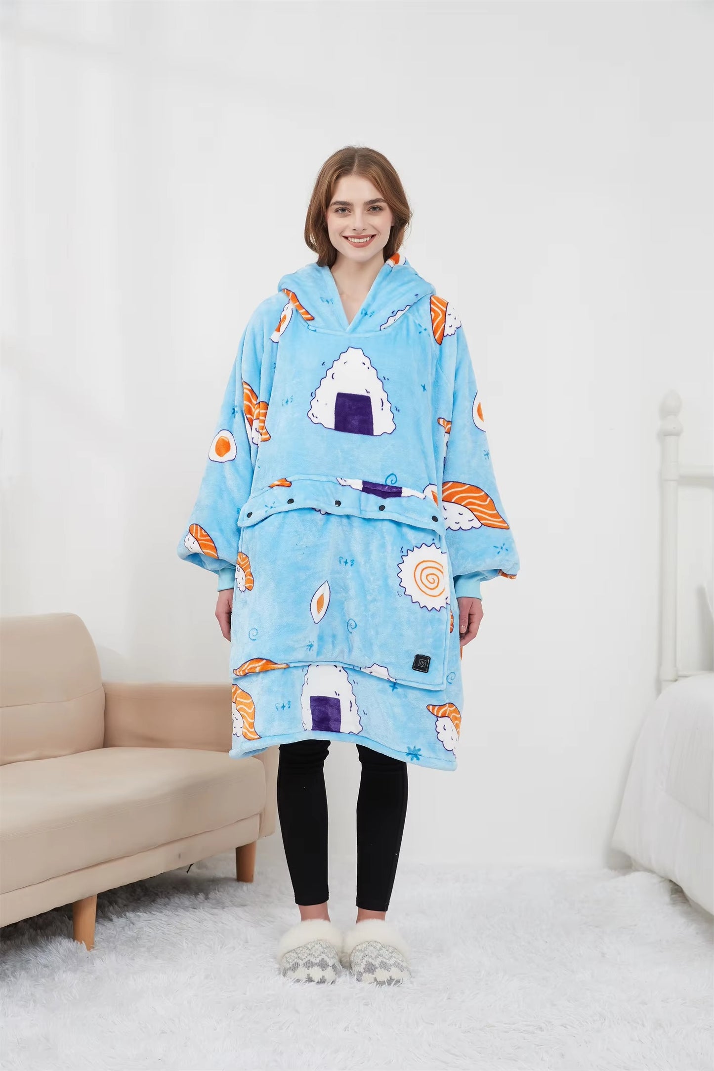 ThermoHood | Oversized Heated Hoodie Blanket for Cozy Warmth