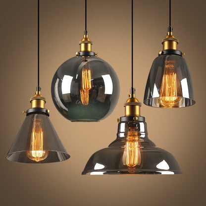 GlassHaven – Elegant Industrial Pendant Lamp