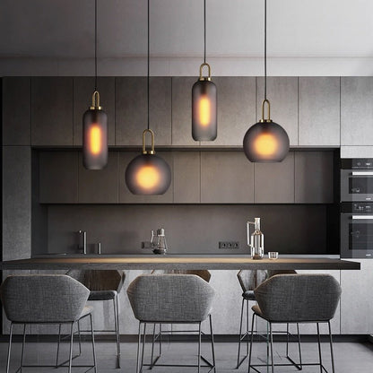 LumiGlaze - Sleek Glass Lamp for Modern Ambiance