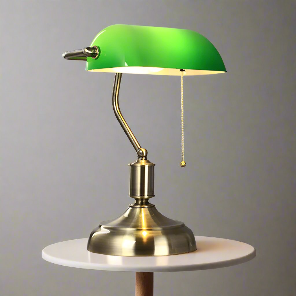 GlassOpulence - Stylish European Table Lamp