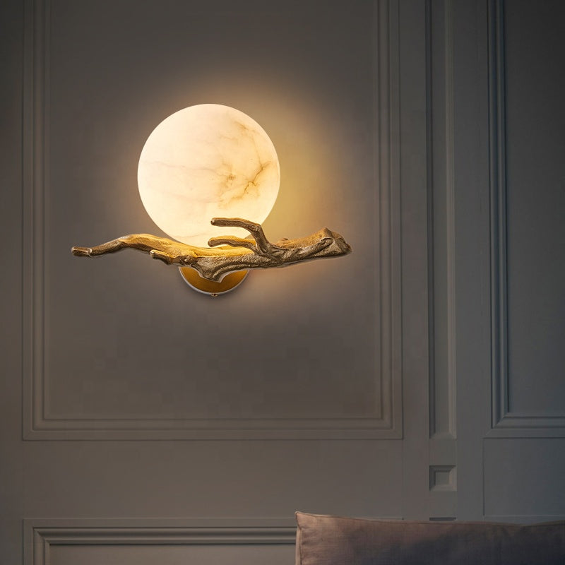 MarbleGlow – Modern Wall Lamp