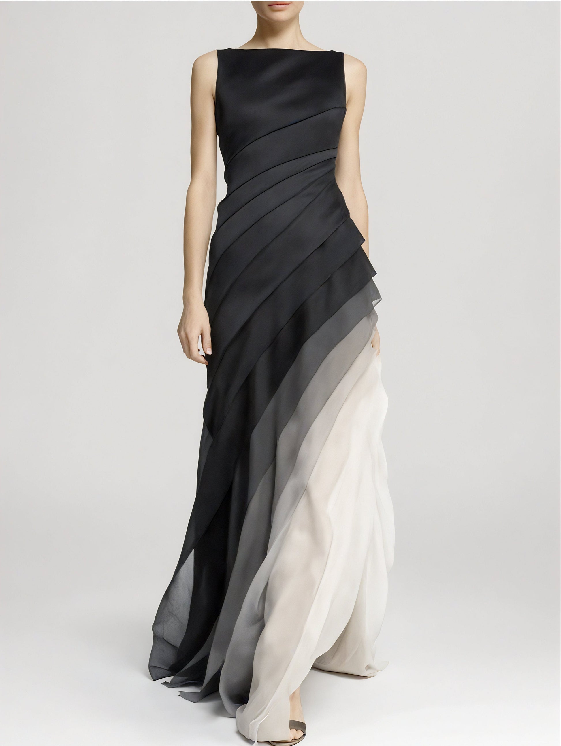Variant image for Layered Ombre Maxi Dress for Women - Elegant, Airy Design for Summer & Cocktails-1