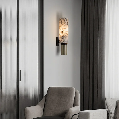 LuxeLume – Refined Marble Wall Lamp