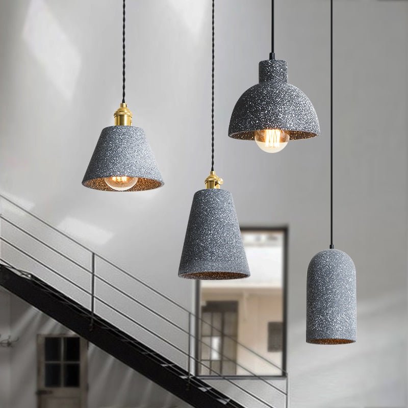 UrbanLume – Lampada a sospensione in cemento moderno