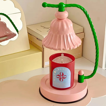 BloomAura – Lampada da Tavolo in Vetro Rosa Incantevole
