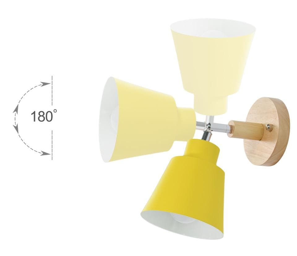 SpinGlow – Drehbare Wandleuchte mit Knebelkette