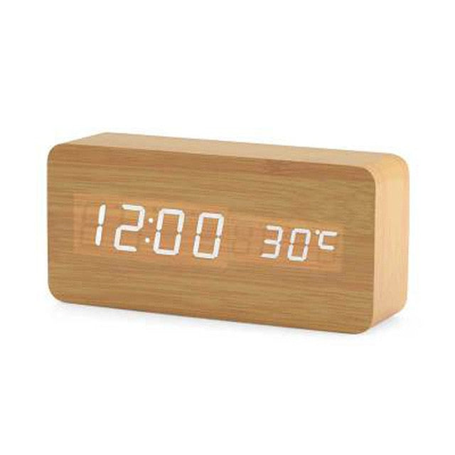 Variant image for Minimalistic Digital LED Alarm Clock with Voice Control – Sleek Design and Clear Display for Effortless Mornings-4
