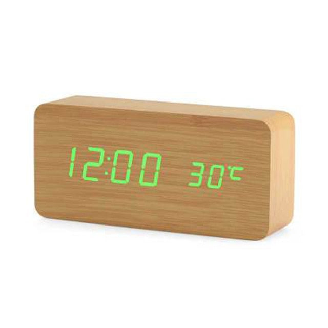 Variant image for Minimalistic Digital LED Alarm Clock with Voice Control – Sleek Design and Clear Display for Effortless Mornings-6