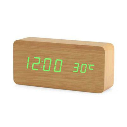 Variant image for Minimalistic Digital LED Alarm Clock with Voice Control – Sleek Design and Clear Display for Effortless Mornings-6