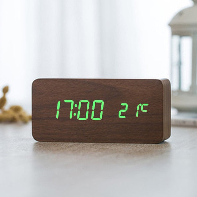 Variant image for Minimalistic Digital LED Alarm Clock with Voice Control – Sleek Design and Clear Display for Effortless Mornings-8
