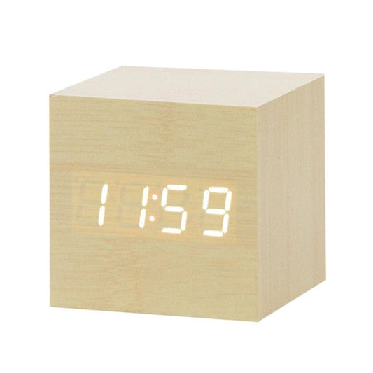 Variant image for Minimalistic Digital LED Alarm Clock with Voice Control – Sleek Design and Clear Display for Effortless Mornings-1