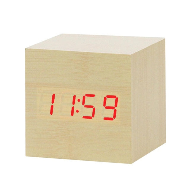 Variant image for Minimalistic Digital LED Alarm Clock with Voice Control – Sleek Design and Clear Display for Effortless Mornings-5