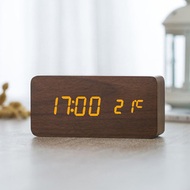 Variant image for Minimalistic Digital LED Alarm Clock with Voice Control – Sleek Design and Clear Display for Effortless Mornings-7