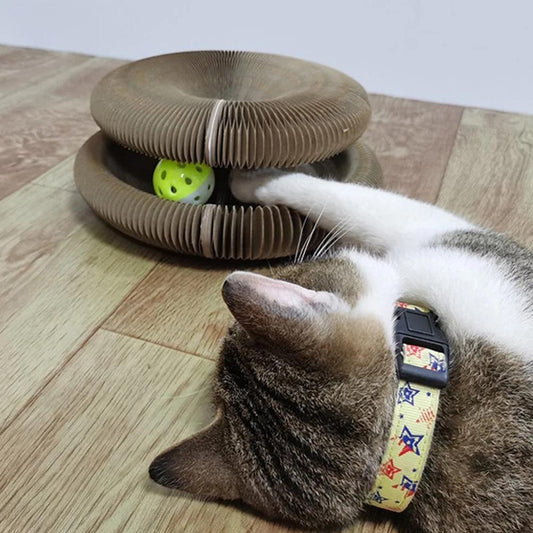 Interactive Cat Toy - Adjustable Lola Crab for Stress Relief & Durable Playtime with Free Playball - Engaging Scratching Solution-1