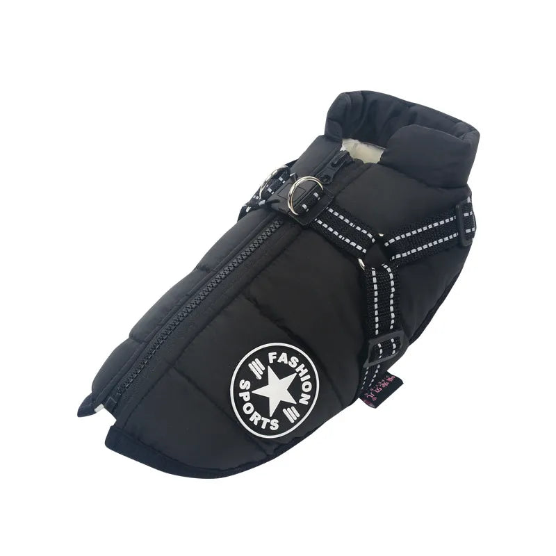 Variant image for Waterproof Dog Coat with Built-in Harness – Warm, Weather-Resistant Dog Jacket for All Breeds-7