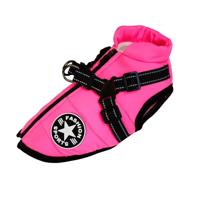 Variant image for Waterproof Dog Coat with Built-in Harness – Warm, Weather-Resistant Dog Jacket for All Breeds-31