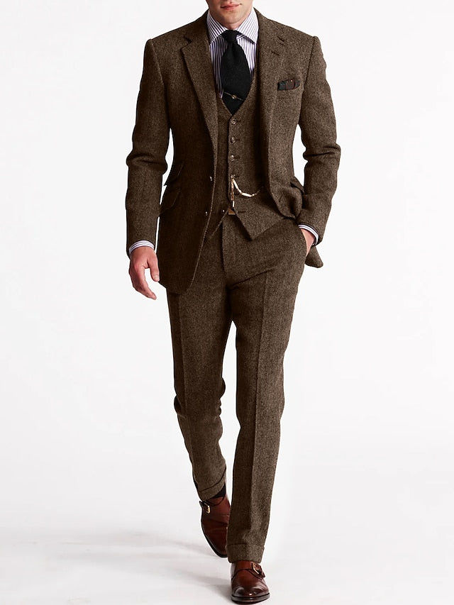 Variant image for Odell - Men's Vintage Retro 3-Piece Suit for Weddings, Groomsmen, and Formal Events-28